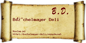 Büchelmayer Deli névjegykártya